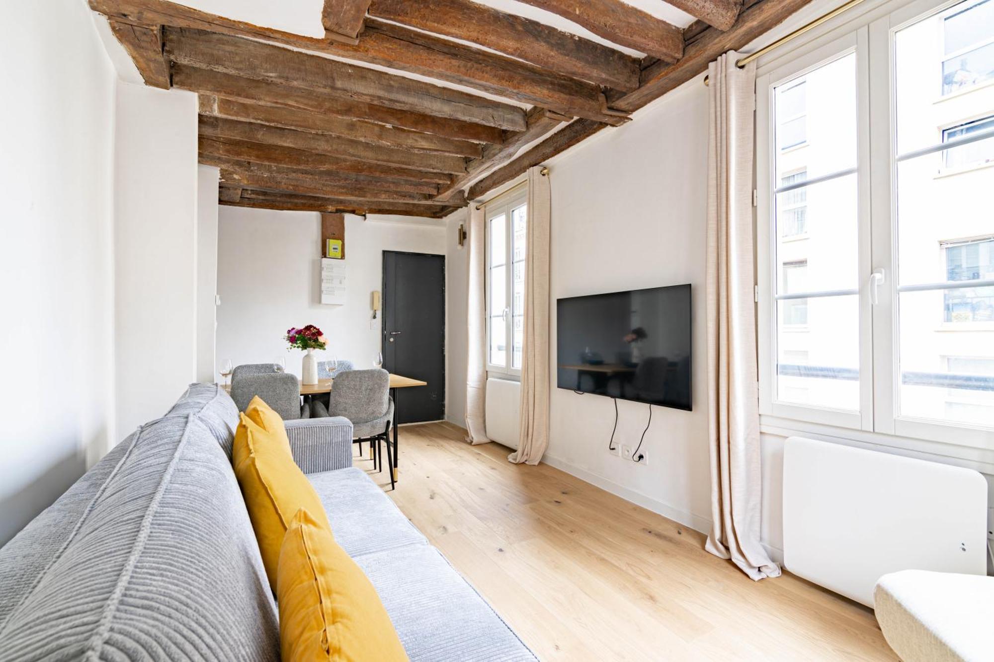 Appartement Quartier Fontaine Chatelet Les Halles Free Netflix Paris Exterior foto