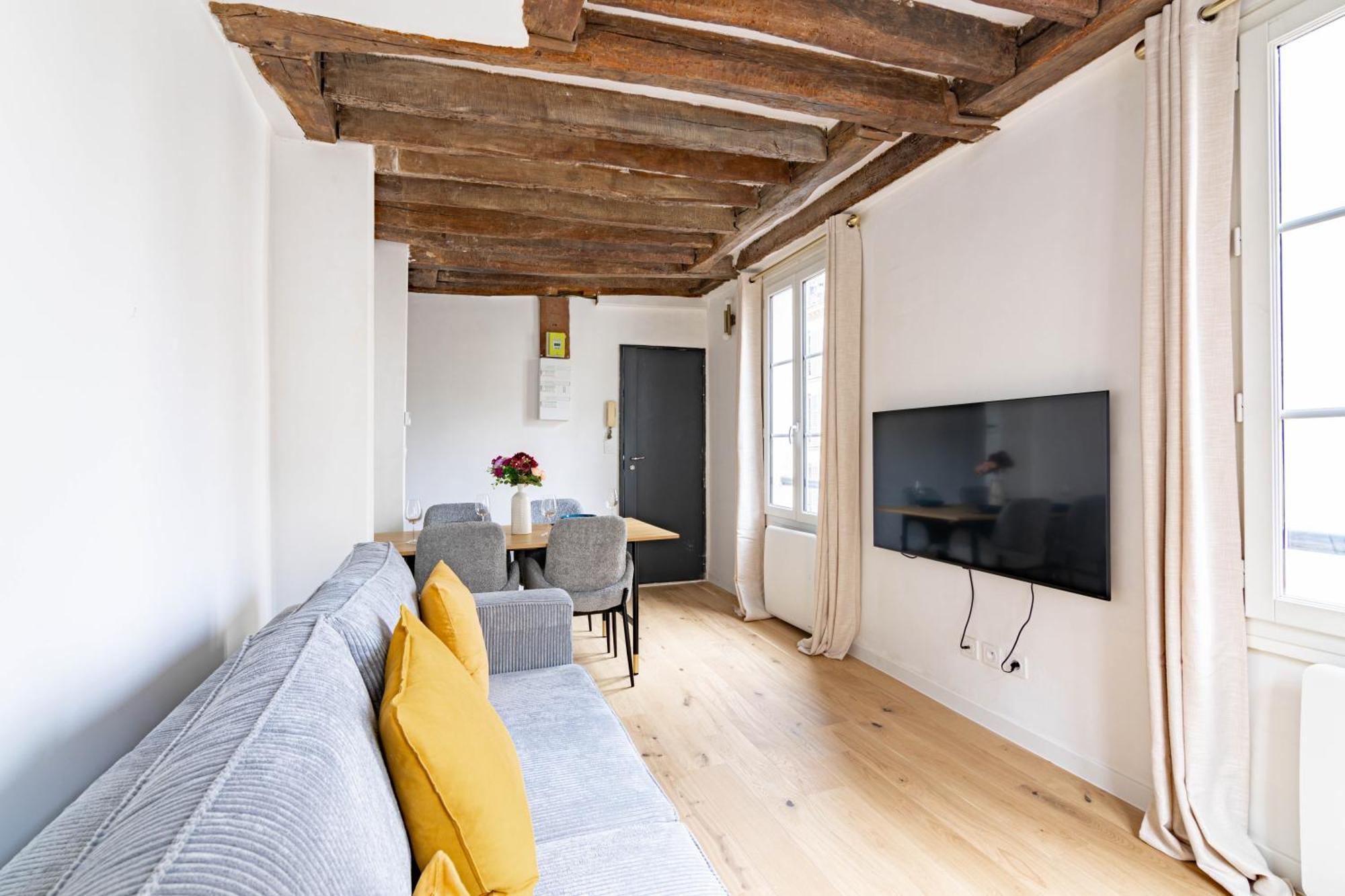 Appartement Quartier Fontaine Chatelet Les Halles Free Netflix Paris Exterior foto
